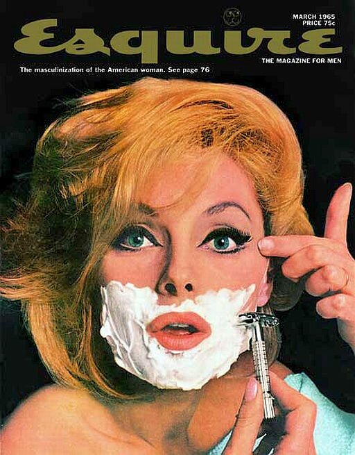 Girls shaving on the front cover of magazines