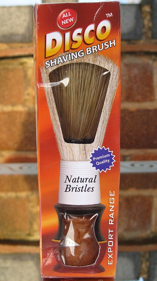 Disco bristle shaving brush from India